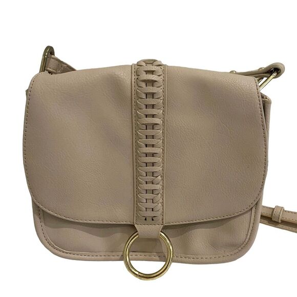 Olivia + Joy beige gold long crossbody handbag Purse - Faux Leather - boho - Picture 11 of 12